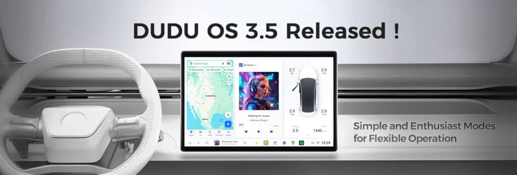 Présentation de Dudu OS 3.5 qui équipe nos gammes d'écrans CarPlay universels Premium et Ultra Premium