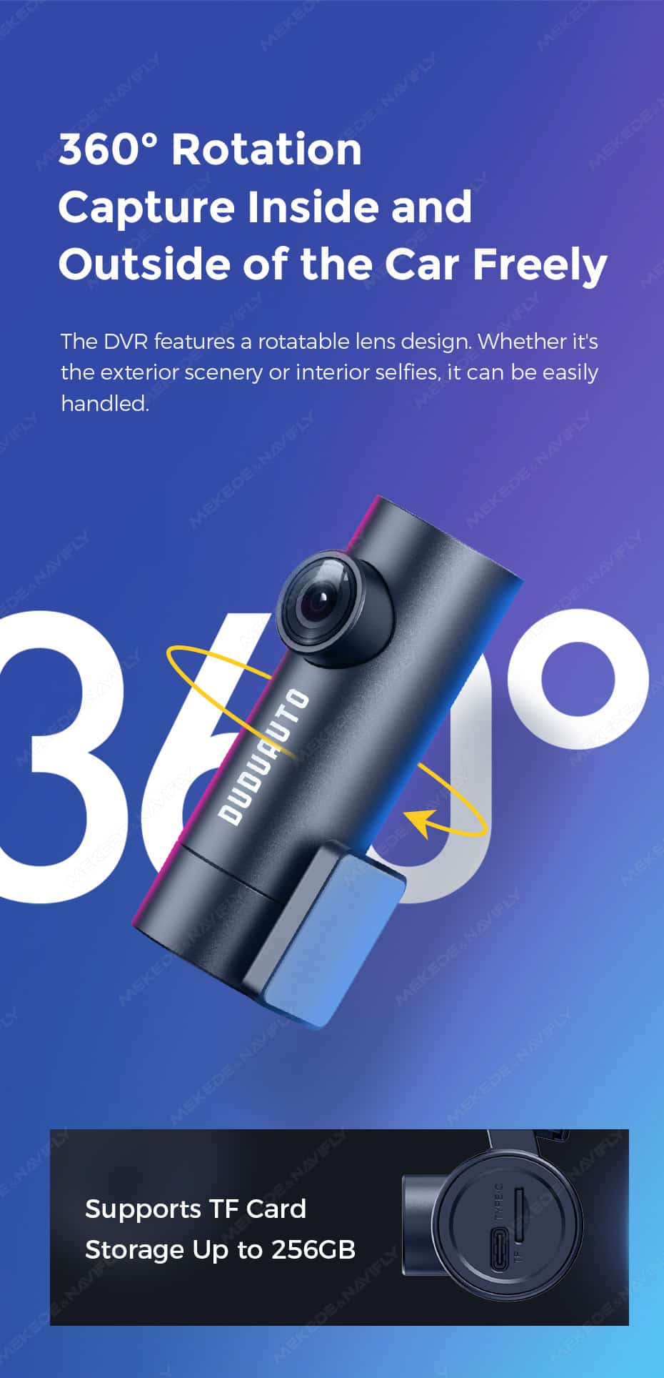 DuduAUTO 2K ADAS — Dashcam Sony IMX335 avec assistance à la conduite - Image 7