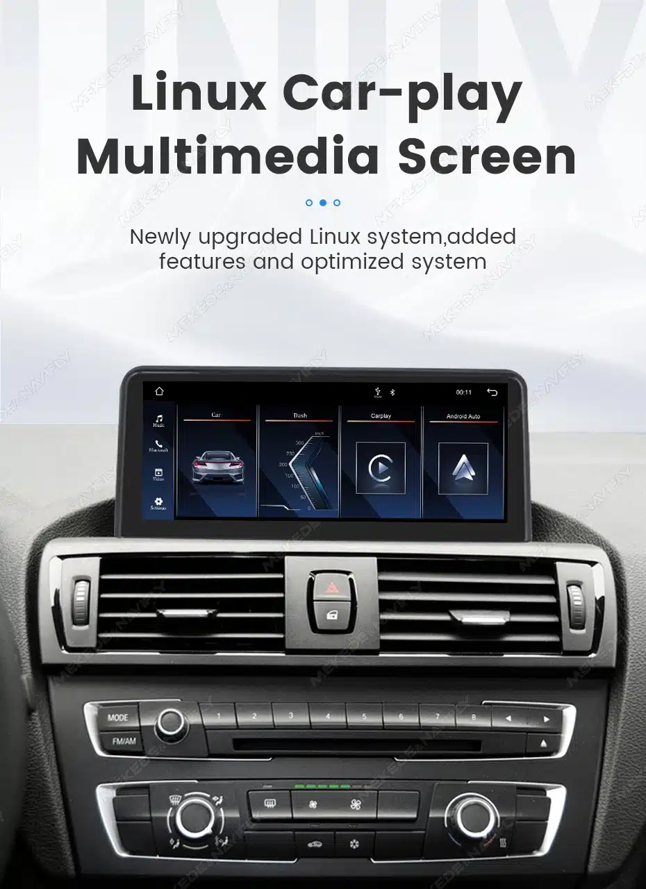 Ecran CarPlay pour BMW Série 1, 2, 3, 4, 5 - modèles F