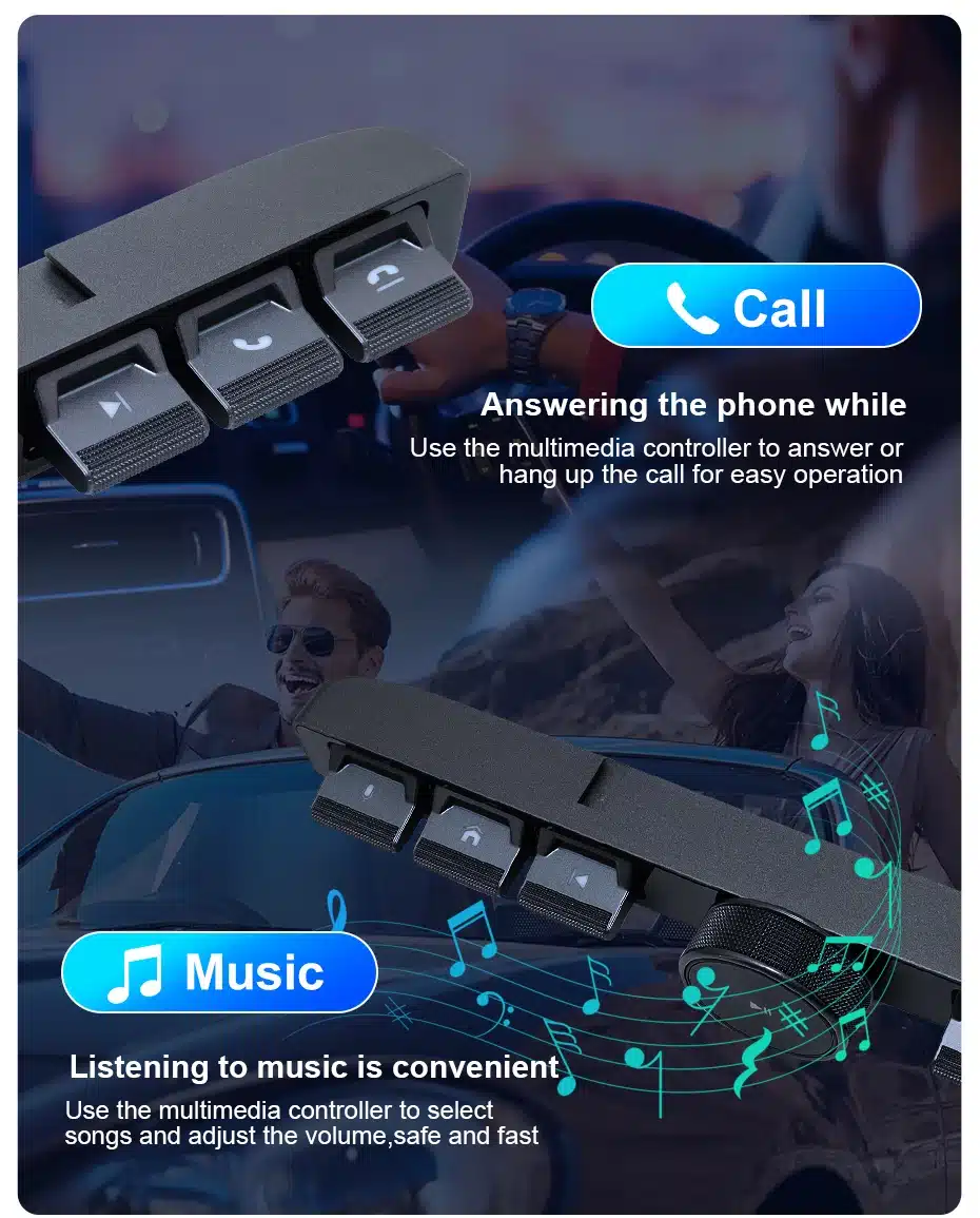 Barre de contrôle sans-fils pour autoradio aftermarket - Image 2