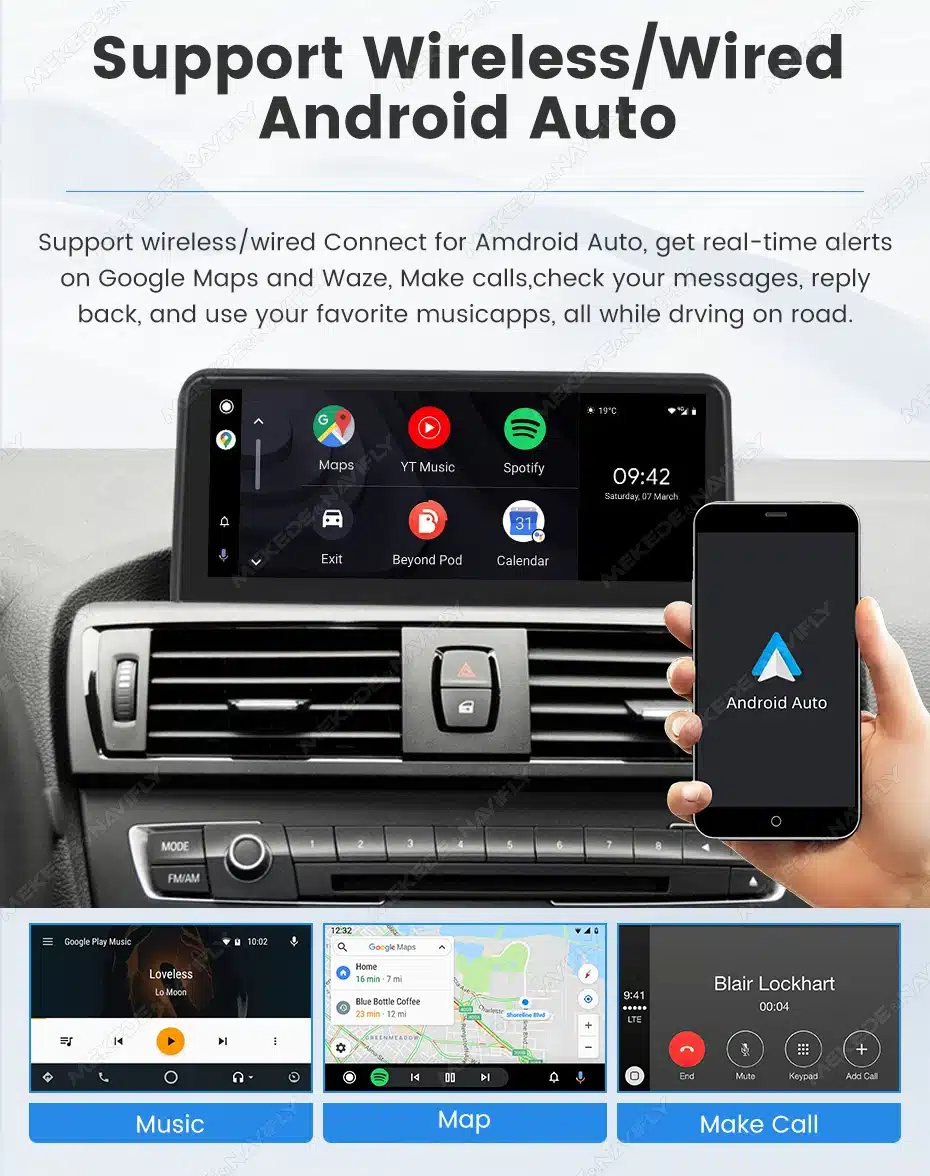 Ecran CarPlay pour BMW Série 1, 2, 3, 4, 5 - modèles F - Image 4