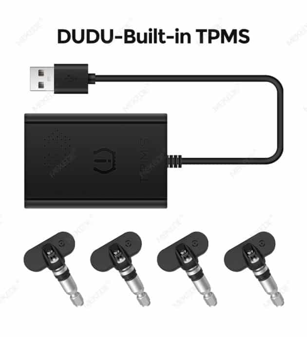 Kit TPMS MEKEDE — Capteurs de pression pneus pour écrans DuduAUTO